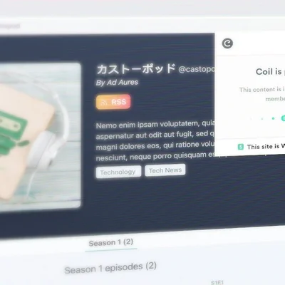Castopod supports Web Monetization