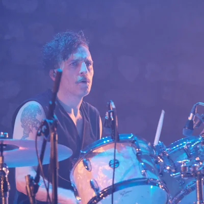 Carlo (drum player) from The Wanton Bishops